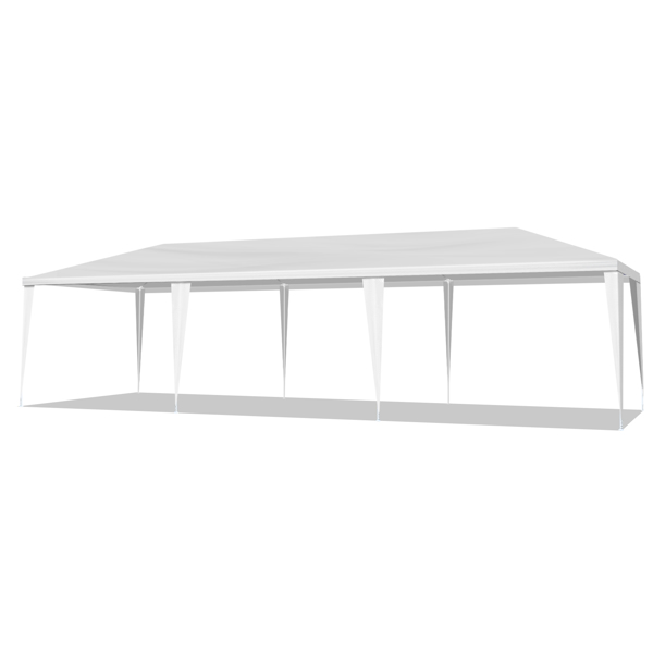  10*30ft 白色 8片面 低配 凉棚 铁 PE布 N002-14