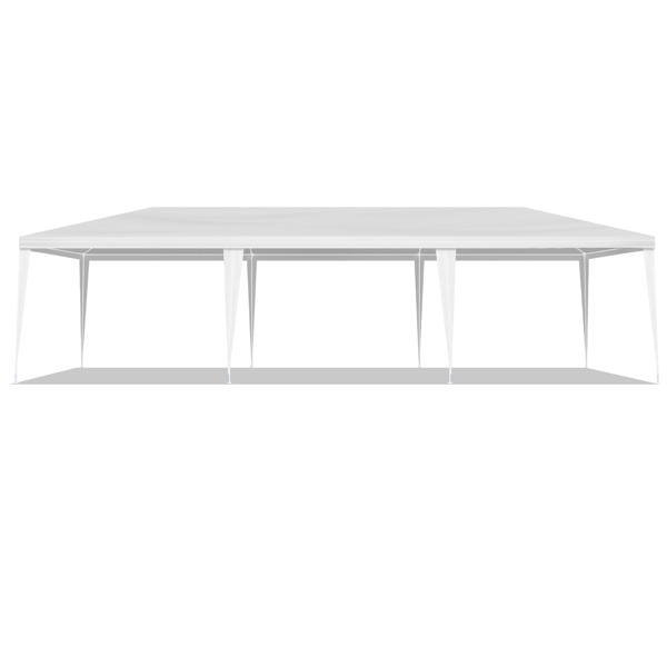  10*30ft 白色 8片面 低配 凉棚 铁 PE布 N002-7